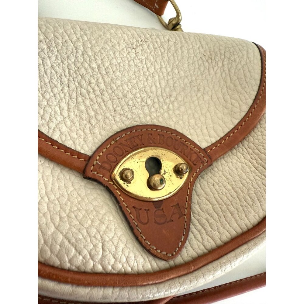 Dooney & Bourke Beige/Tan CAVALRY All-Weather Leather Mini Belt Bag Crossbody - Picture 2 of 6